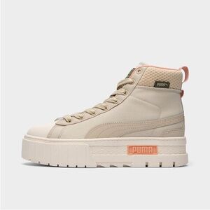 PUMA Women's Beige High-Top Sneakers